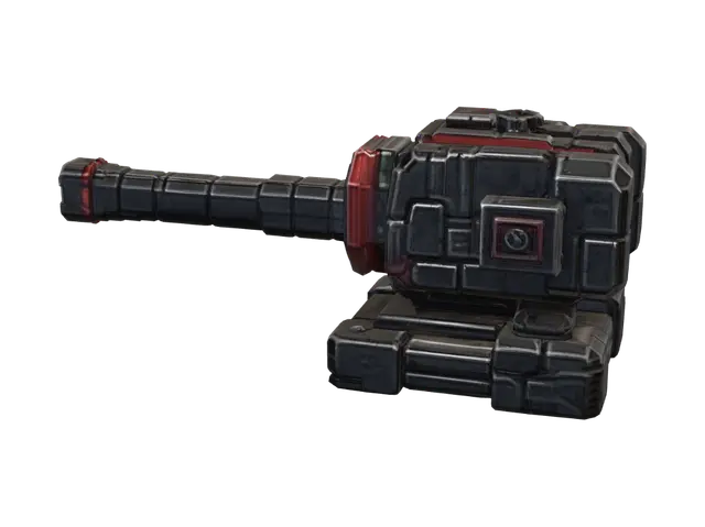 3D model for Blocky Siege Cannon