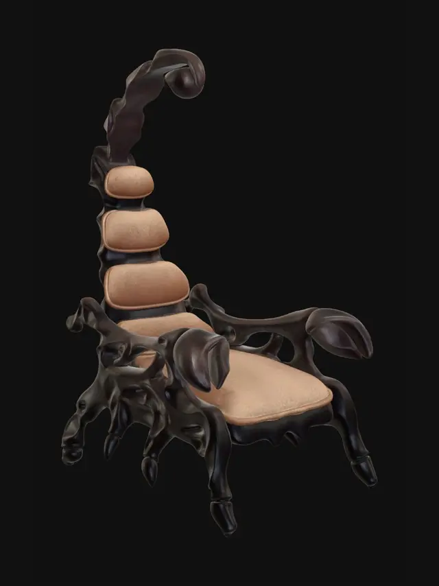 3D model for Dragon Spine Chair