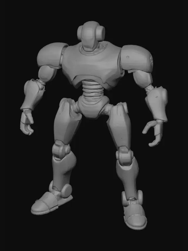 3D model for Robot, male, cyborg, highly detailed, HD, high poly, intricate, dwarven made, steam machine