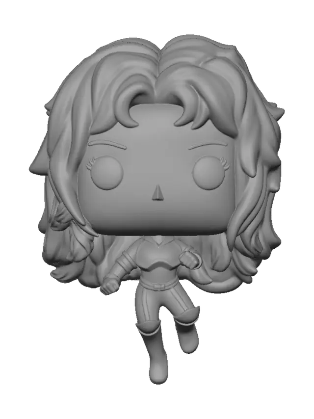 3D model for Rogue Funko Pop Marvel No.15