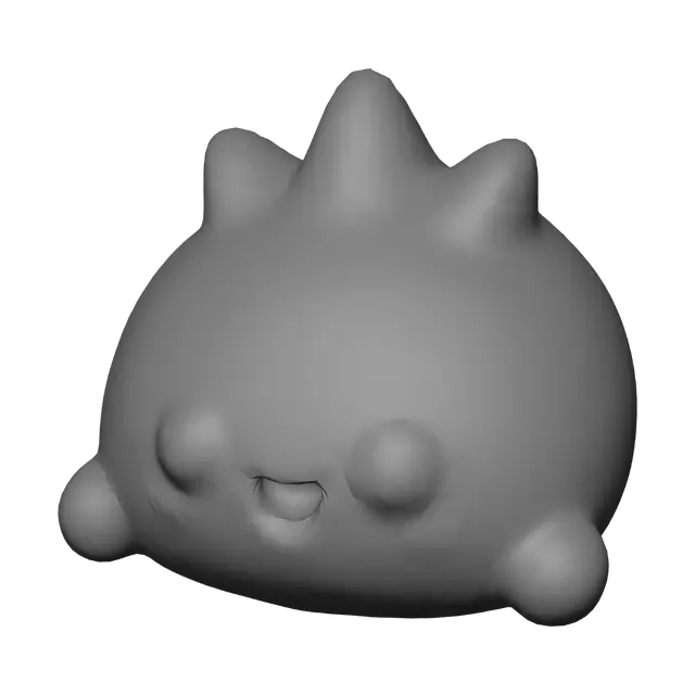 3D model for Purple Plushie