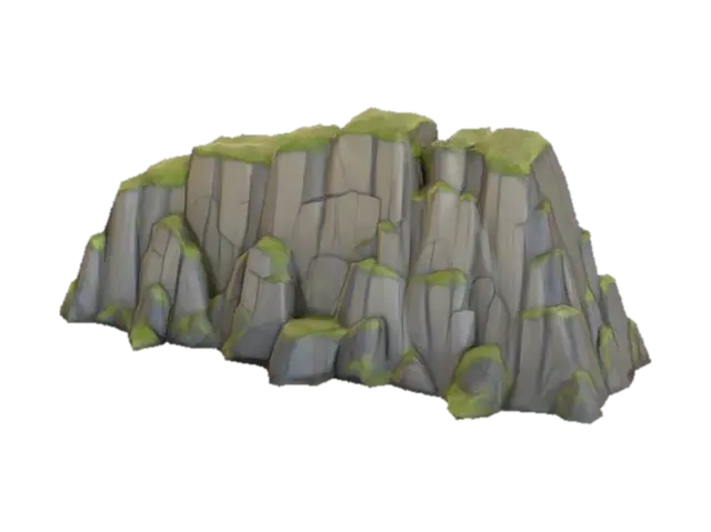 Rocky Ascent - Mountain 3D model, vytvořený pomocí AI