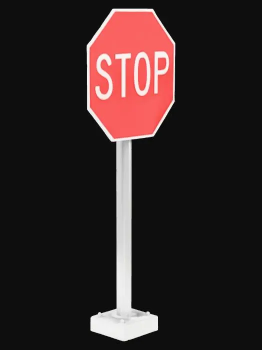 3D model for Stop Sign