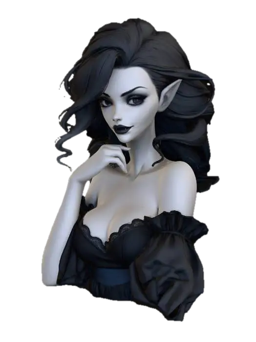 3D model for #Halloween2025#, Vampire Enchantress