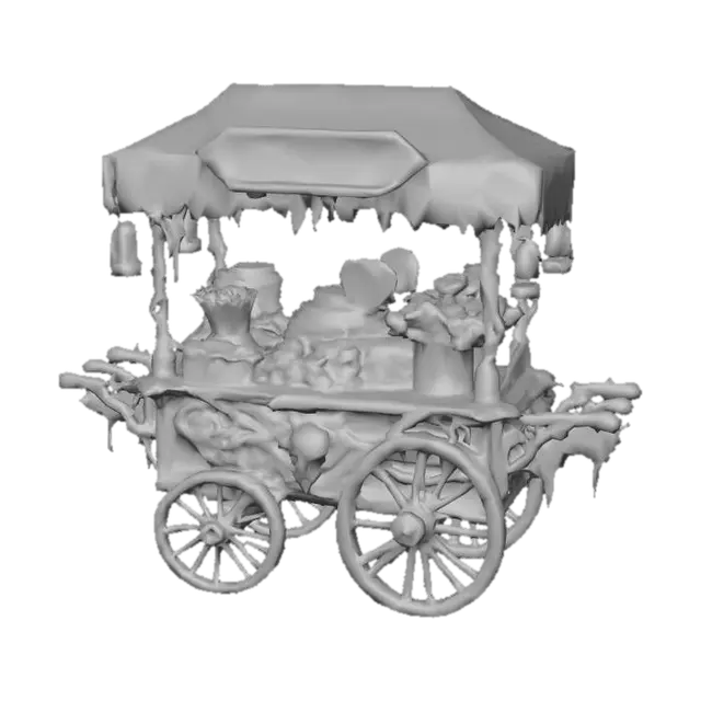 3D model for Spooky Candy Cart