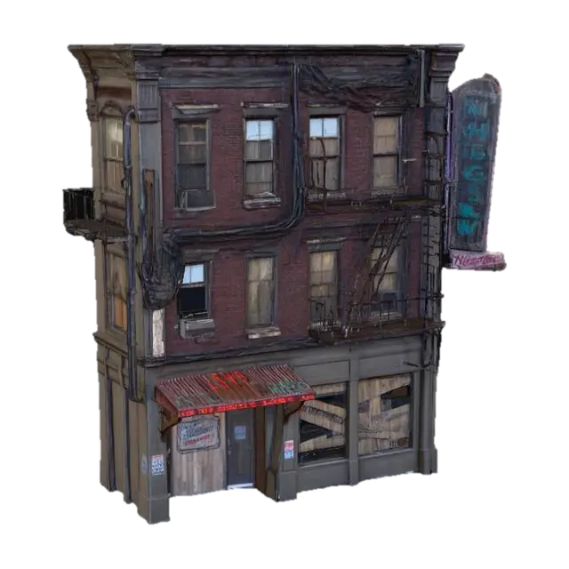 Nightowl Building - Skyscraper 3D model, vytvořený pomocí AI