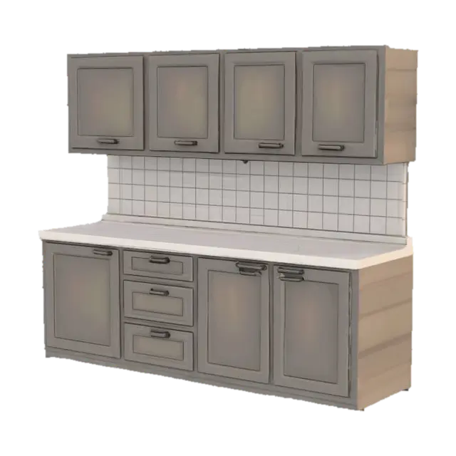 3D-модель Kitchen Elegance - Modern, сгенерированная ИИ
