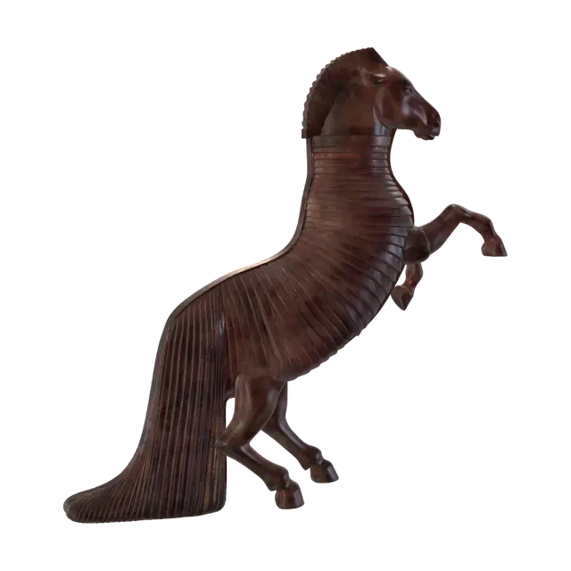 Rearing Knight - Odyssey 3D model, vytvořený pomocí AI