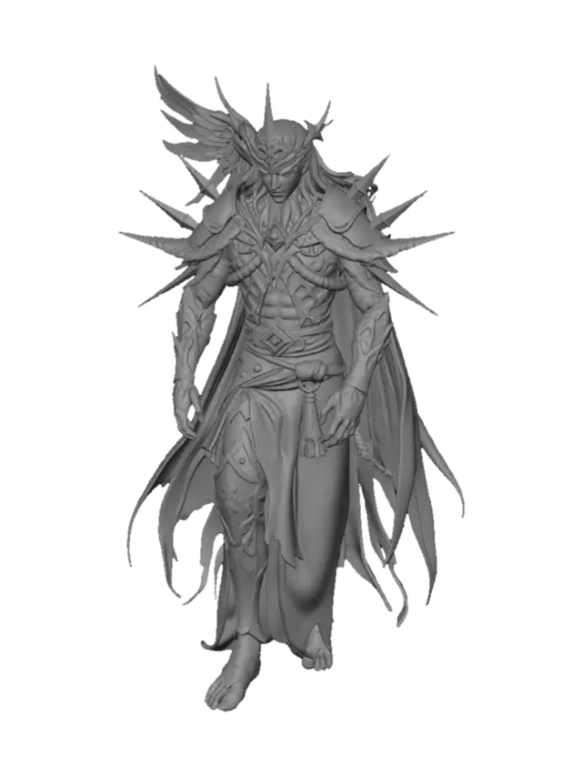 3D model for Tarokami — God of Broken Things

Character Design Prompt

Anime fighting game character, Tarokami, ancient god who absorbed every deity erased by the Null, towering divine warrior covered in relics from dead gods, shattered crowns fused into armor, hundreds of broken halos floating behind him, glowing cracks exposing universes beneath his skin, massive tattered cloak made from forgotten prayers, dreamcore celestial wasteland, broken temples floating upside down, eerie divine atmosphere, overwhelming cosmic presence, anime fantasy horror, Tekken-style boss character artwork, hyper-detailed god design

Color Palette:Ancient Bronze,Dark Stone Gray,Cosmic Purple, Gold,White Divine Fire
Visual Effects:Cracks reveal galaxies beneath skin,Broken halos glow white-gold,Purple cosmic energy escapes