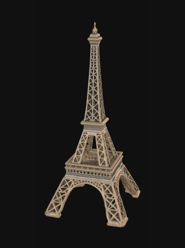 3D model for 에펠탑을 3D로 만들어줘.