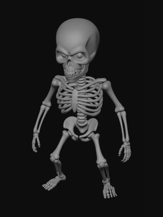 3D model for Blue-Eyed Skeleton
