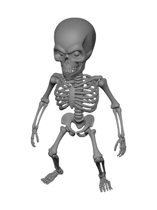 3D model for Blue-Eyed Skeleton
