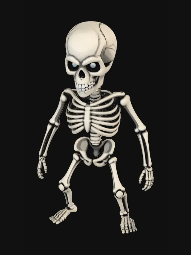 3D model for Blue-Eyed Skeleton