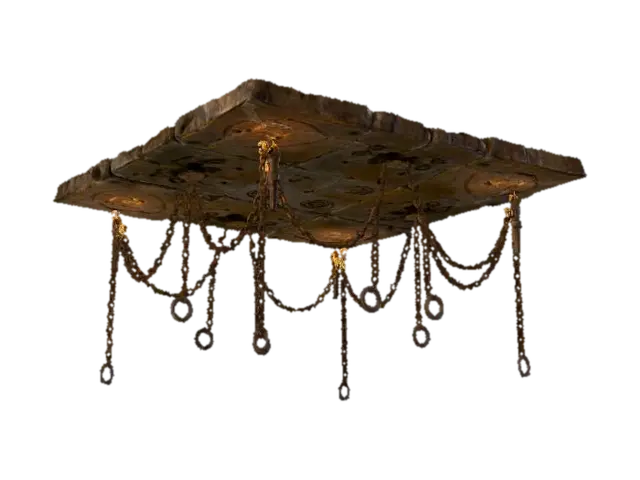 the ceiling in the dungeon 3D model, vytvořený pomocí AI