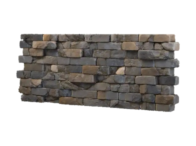 a wall made of stone bricks in a dungeon 3D model, vytvořený pomocí AI