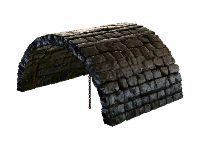 the ceiling in the dungeon 3D model, vytvořený pomocí AI