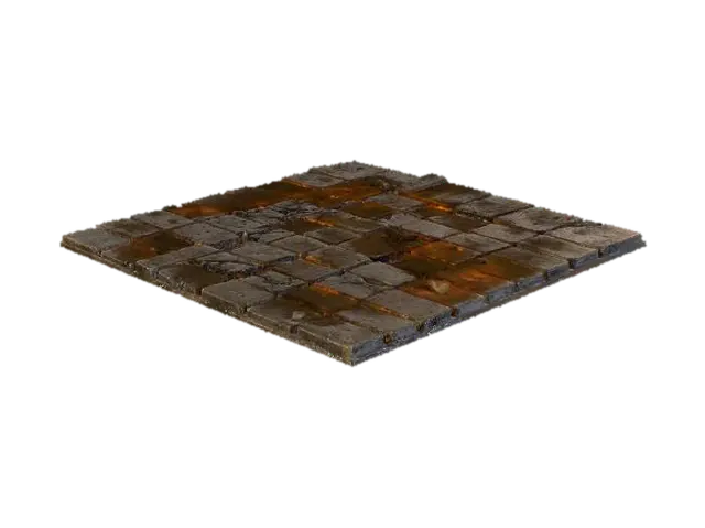 the ground and floor in the dungeon 3D model, vytvořený pomocí AI