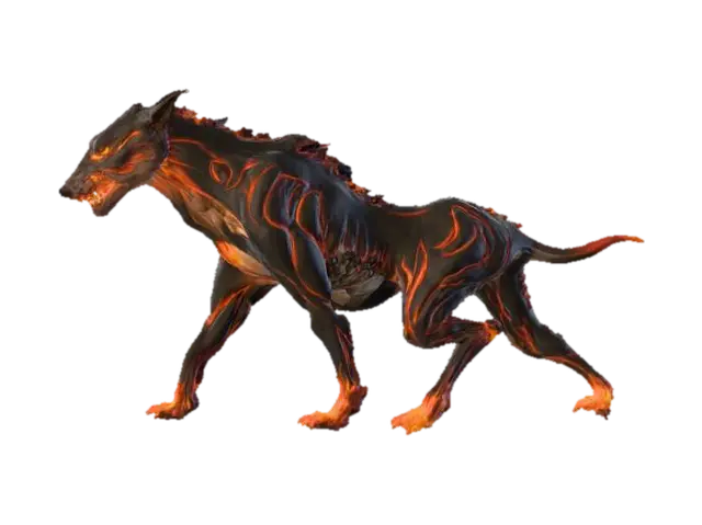 Inferno Hound of the Arch angel 3D model, vytvořený pomocí AI