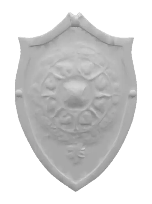3D model for Female Knight's shield Blueprint
