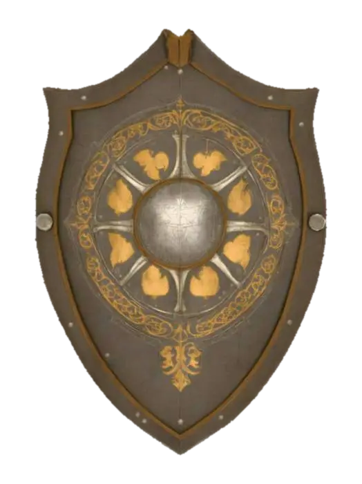 3D model for Female Knight's shield Blueprint