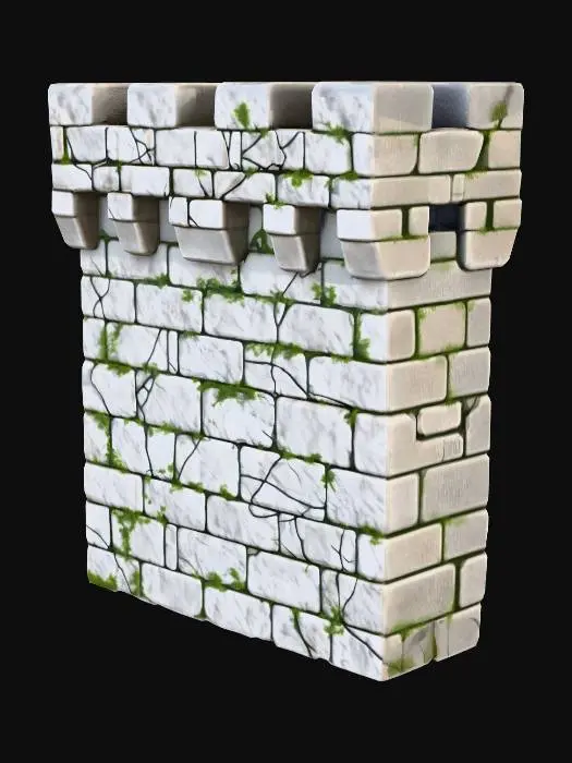 3D model for Castle Wall Fragment