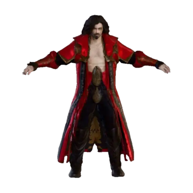 Modello 3D Vladtaåe von Count Dracula The First Villain human of the God, generato dall’IA