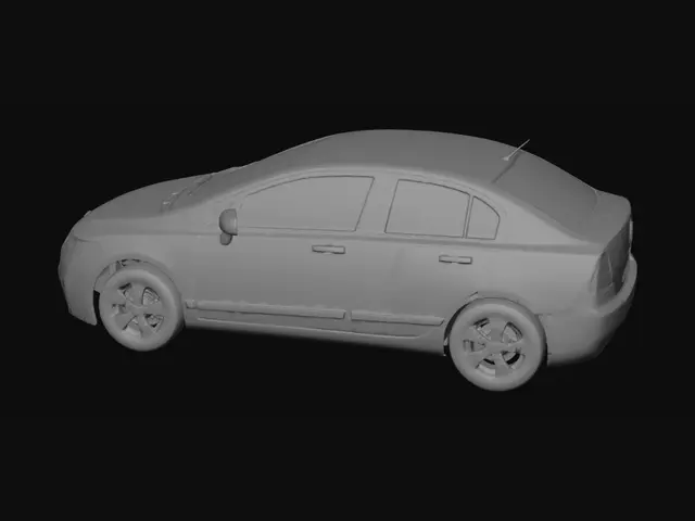 3D model for Gray Honda Sedan in Showroom