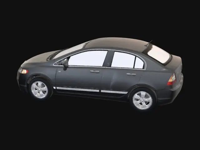 3D model for Gray Honda Sedan in Showroom