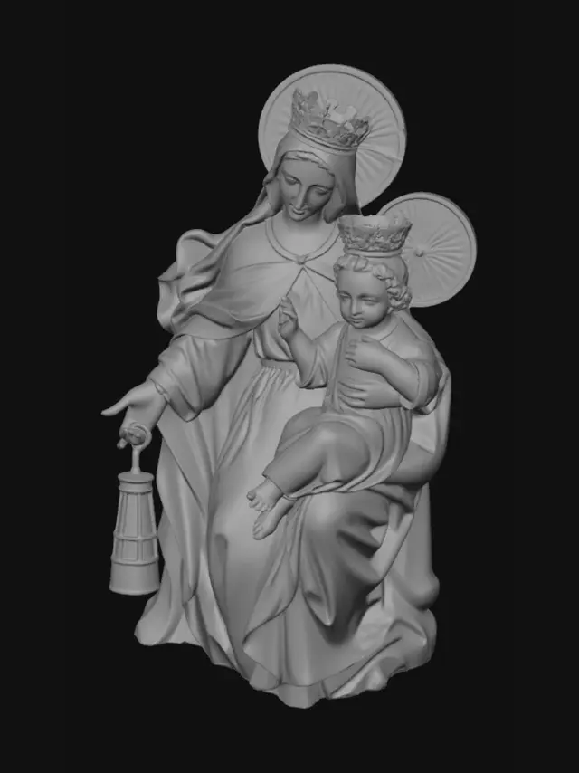3D model for Madonna and Child with Lantern