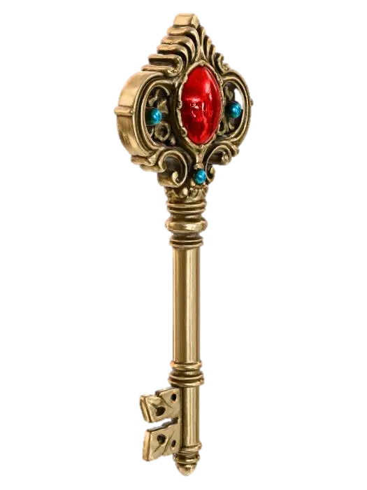 Modèle 3D Key of places - Items, généré par IA