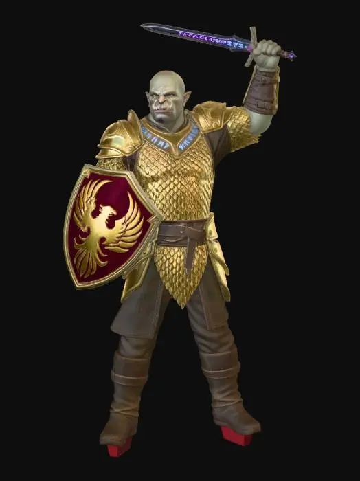 3D model for Golden Phoenix Warlord