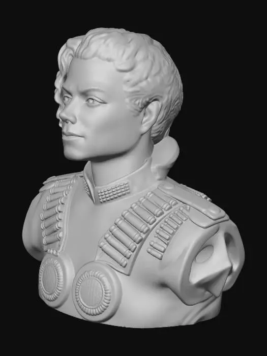 3D model for Stone Portrait of a Man