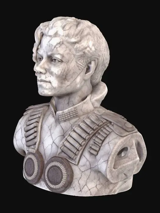 3D model for Stone Portrait of a Man
