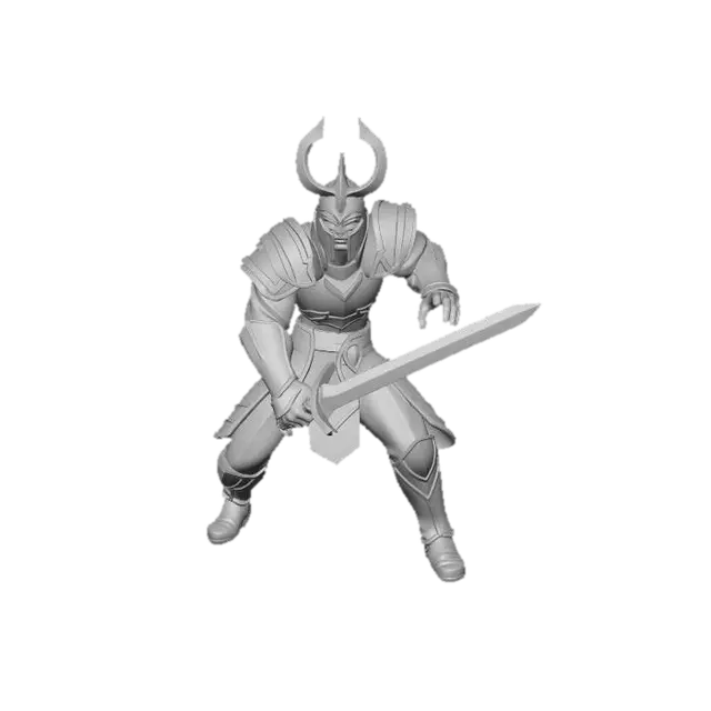 3D model for Golden Sentinel Knight