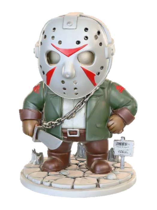 Hockey Mask Figurine 3D model, vytvořený pomocí AI