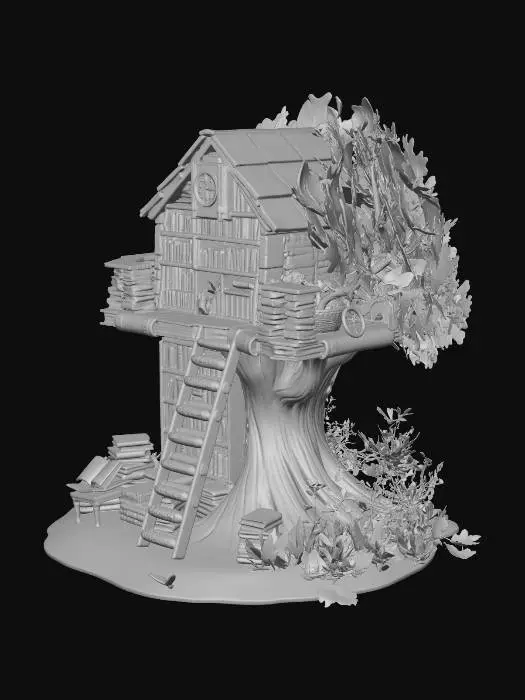 3D model for The Library Treehouse