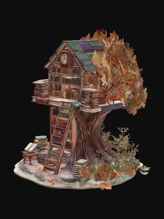 3D model for The Library Treehouse