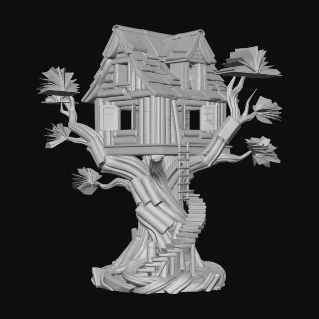 3D model for The Library Treehouse