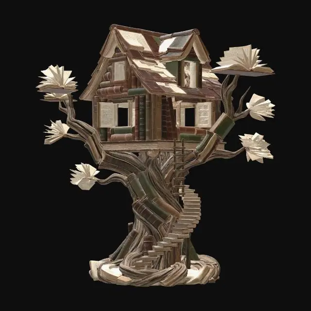 3D model for The Library Treehouse