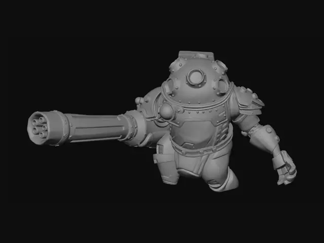 3D model for Rusty Cannon Bot