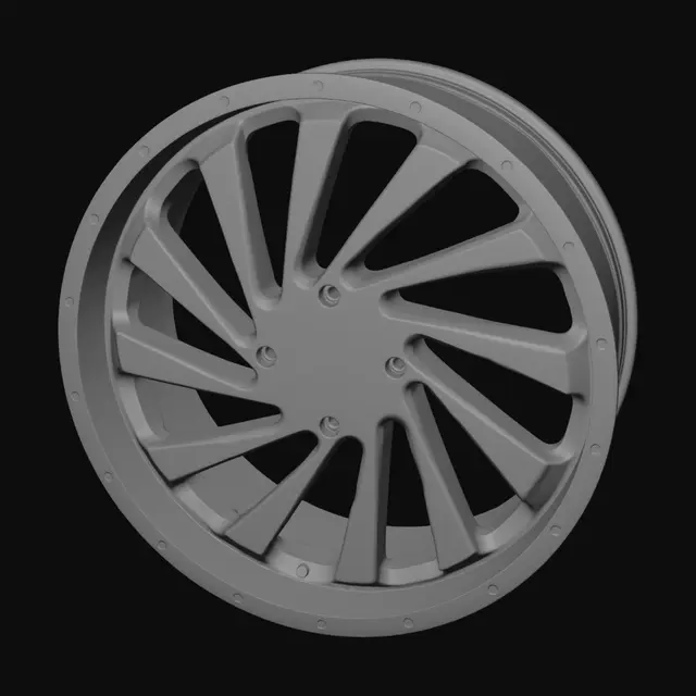 3D model for Chrome Star Wheel