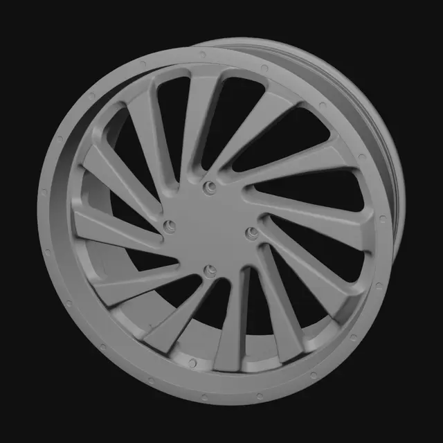 3D model for Chrome Star Wheel