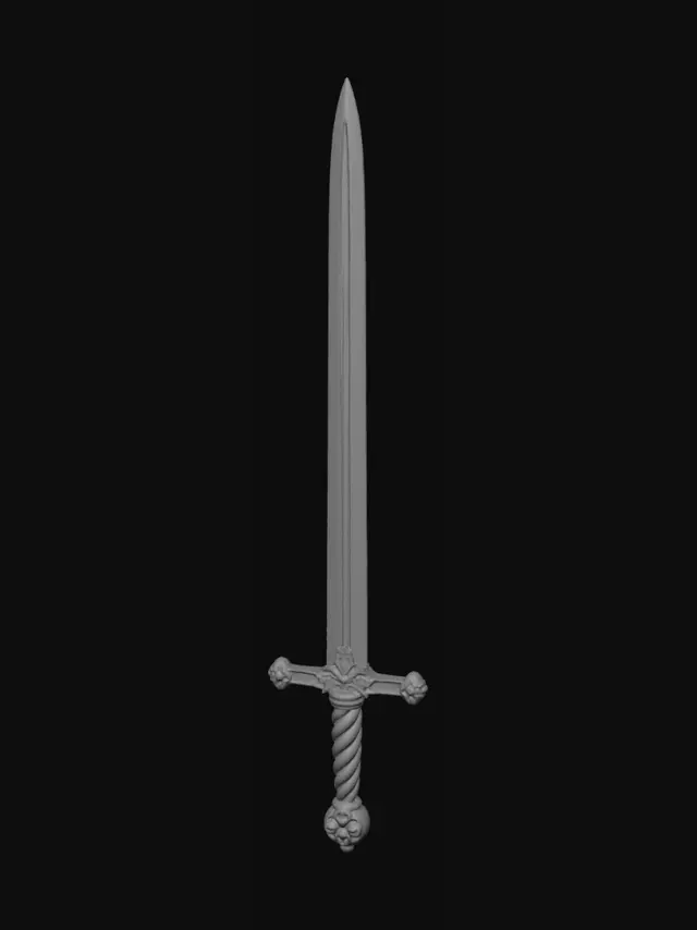 3D model for Lavender Longsword