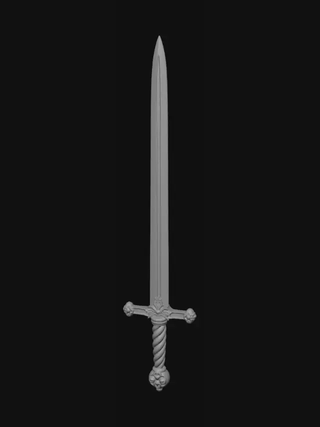 3D model for Lavender Longsword