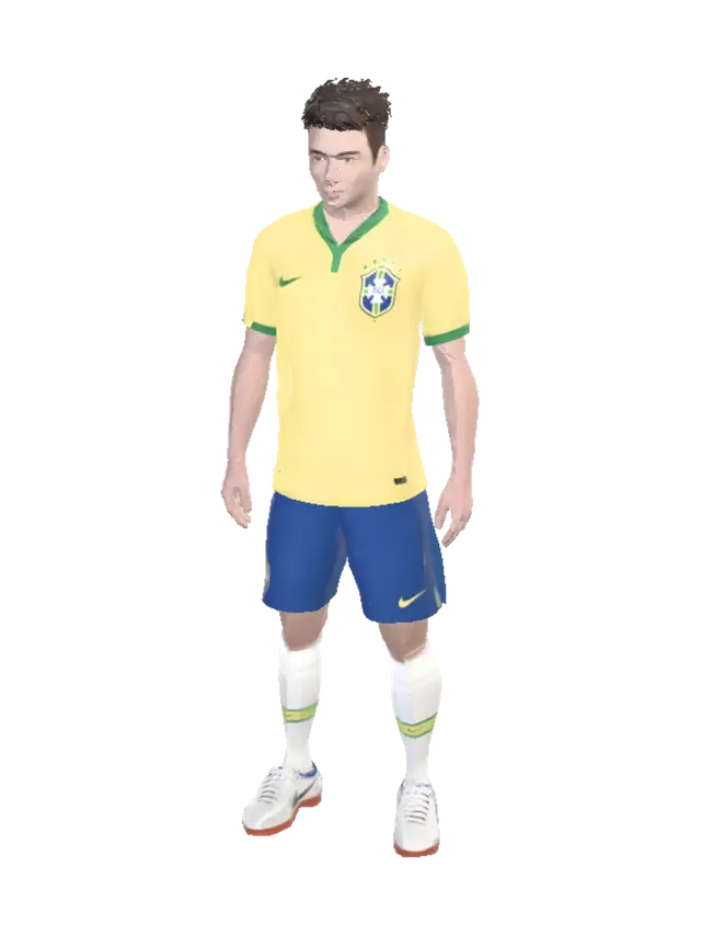 3D model for Brazilian Soccer Player Portrait