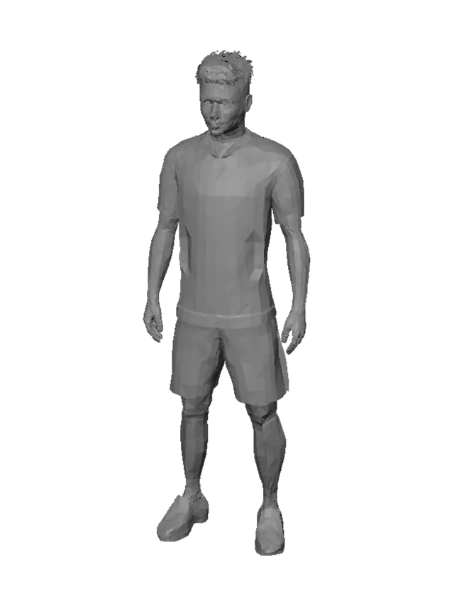 3D model for Brazilian Soccer Player Portrait