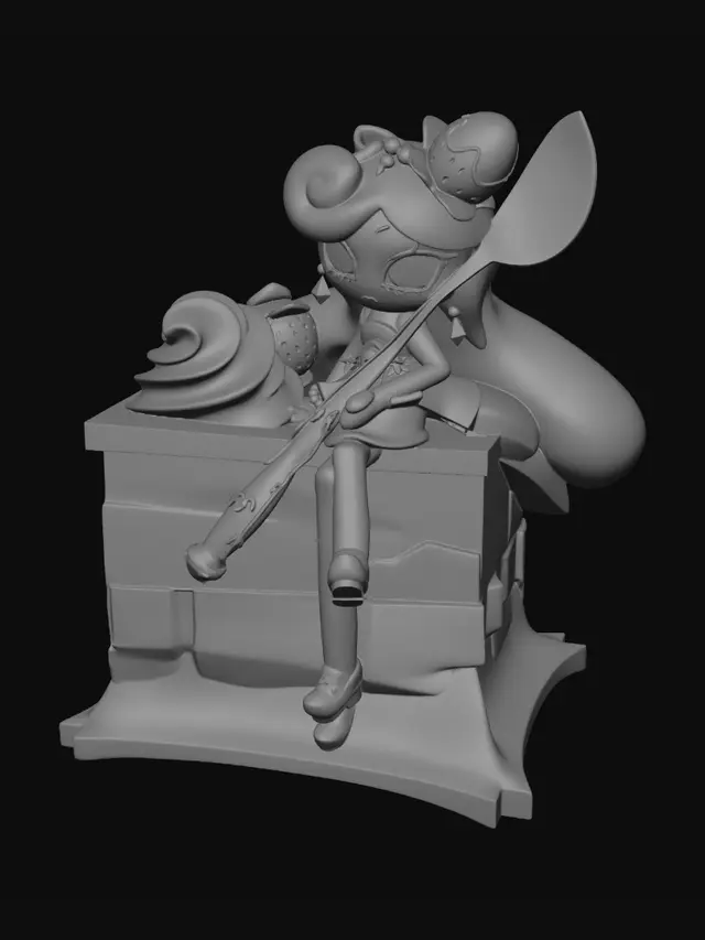 3D model for Strawberry Spoon Serenade