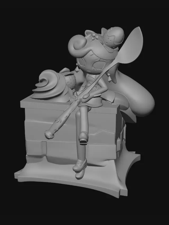3D model for Strawberry Spoon Serenade