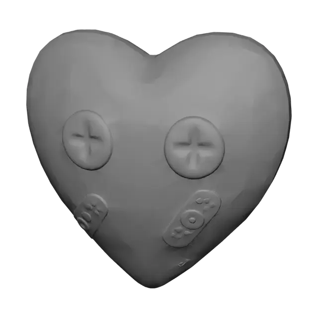 3D model for Bandaged Blue Heart