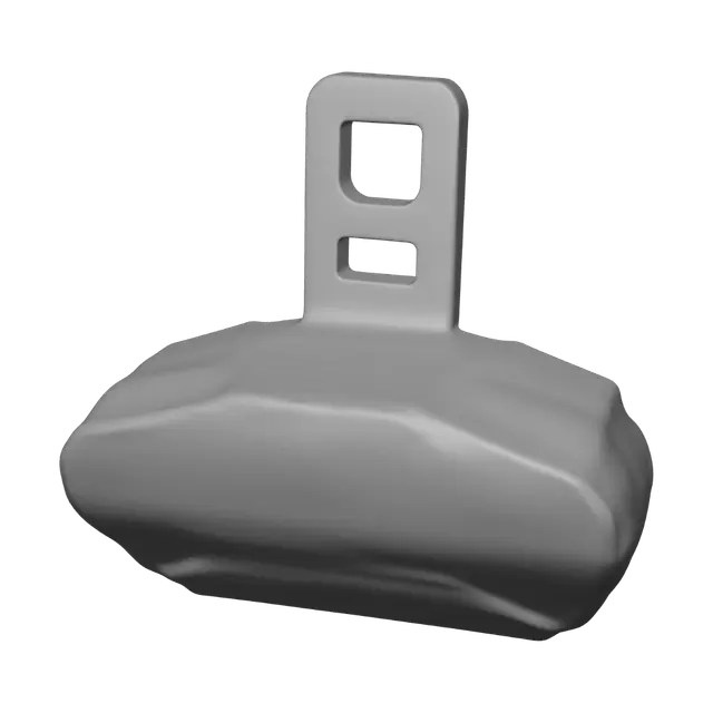 3D model for Slotted metal buckle